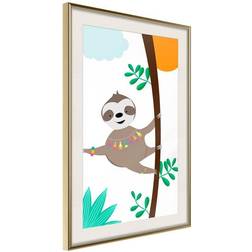 Arkiio Affisch Happy Sloth [Poster] 30x45 Poster